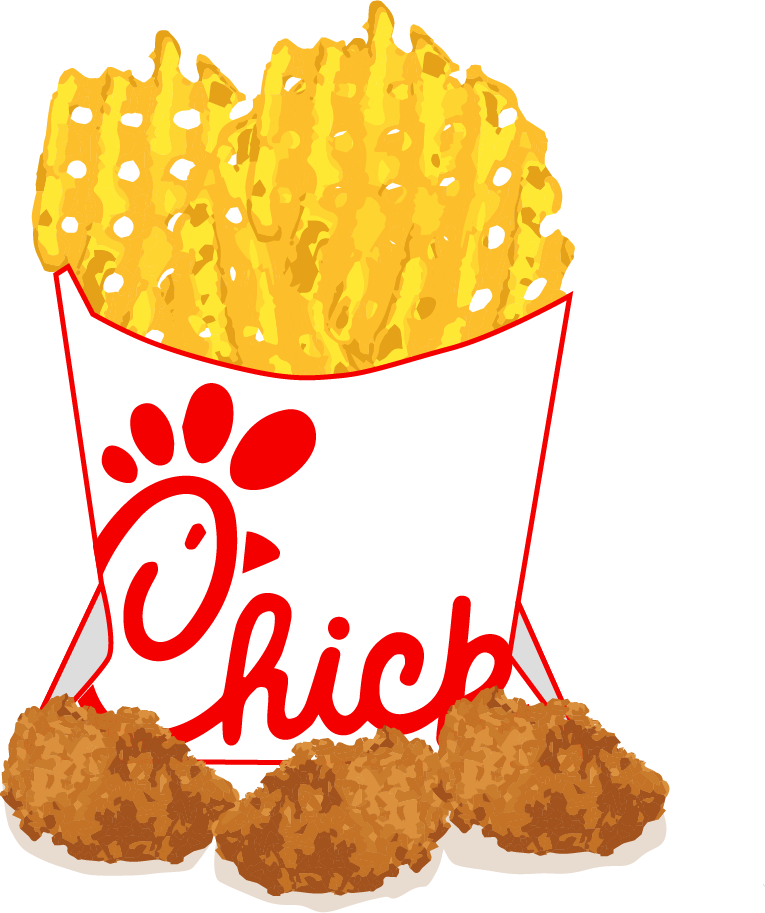 Chick-fil-A Chicken Nuggets and Fries
